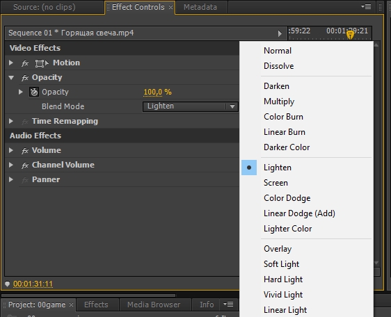 make text transparent adobe premiere with an image behind it